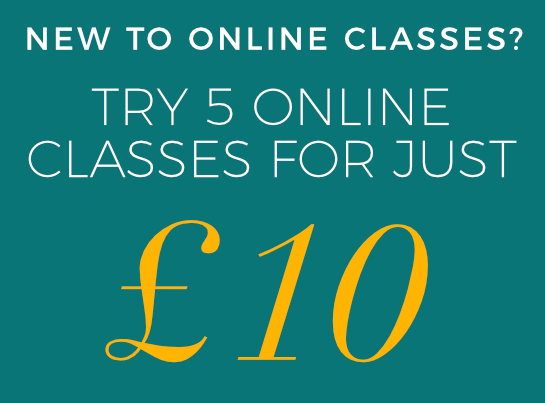 Try 5 Online Classes for just £10