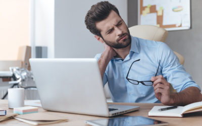 Three most common neck injuries while working at a computer