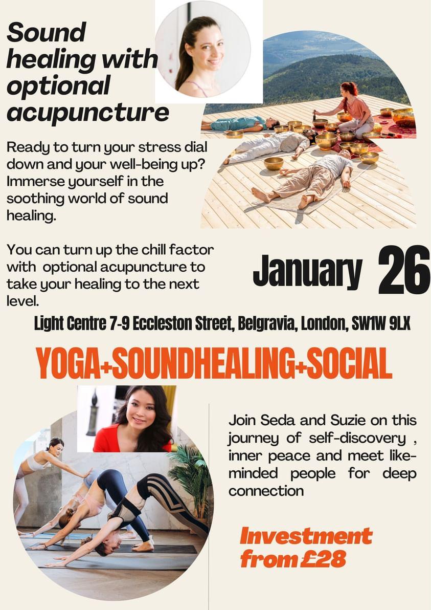 Sound healing with acupuncture
