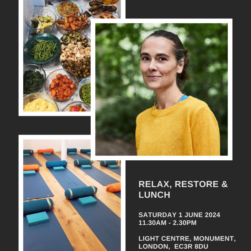 relax, restore, Lunch 1 June 2024