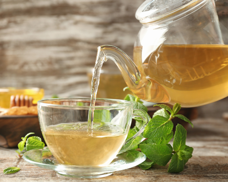 Mint Tea for summer cooling