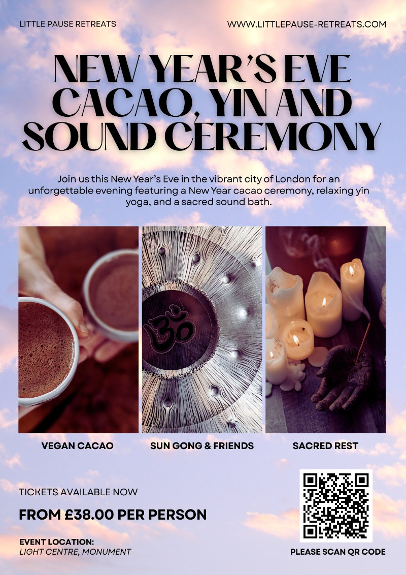 New Years Eve Cacao, Yin and Sound Ceremony