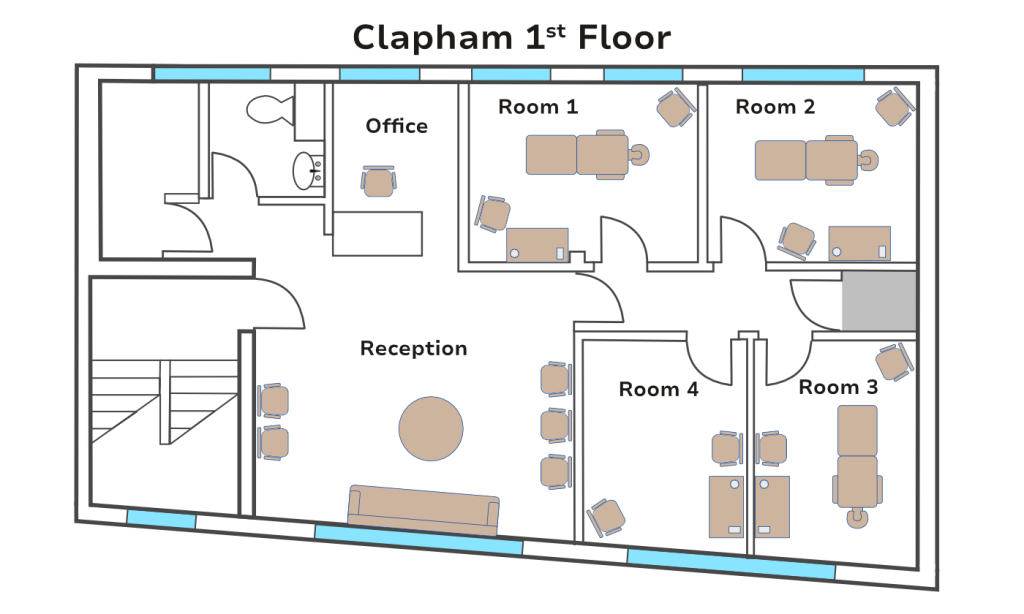 Clapham floorplan 1st floor